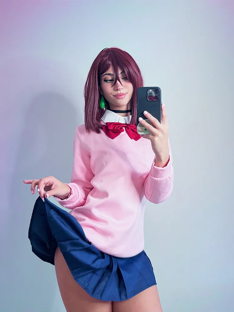 Cosplay · Anime Uniform Mirror Selfie, example 2 of 4