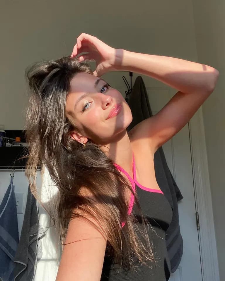 Girl next door · Golden Hour Bathroom Selfie, example 2 of 4