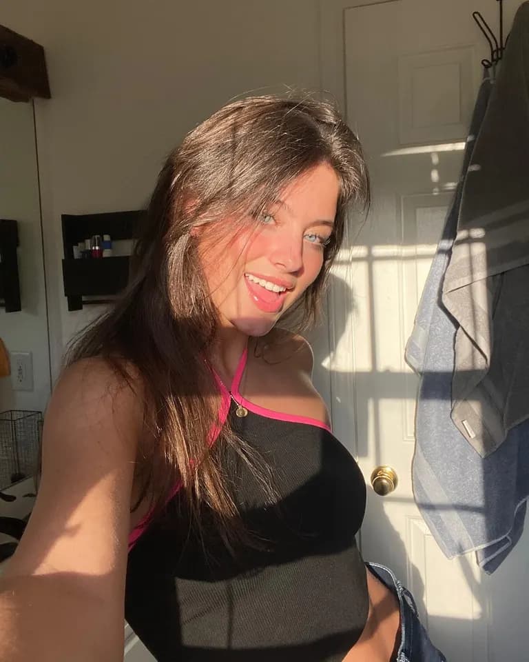 Girl next door · Golden Hour Bathroom Selfie, example 4 of 4