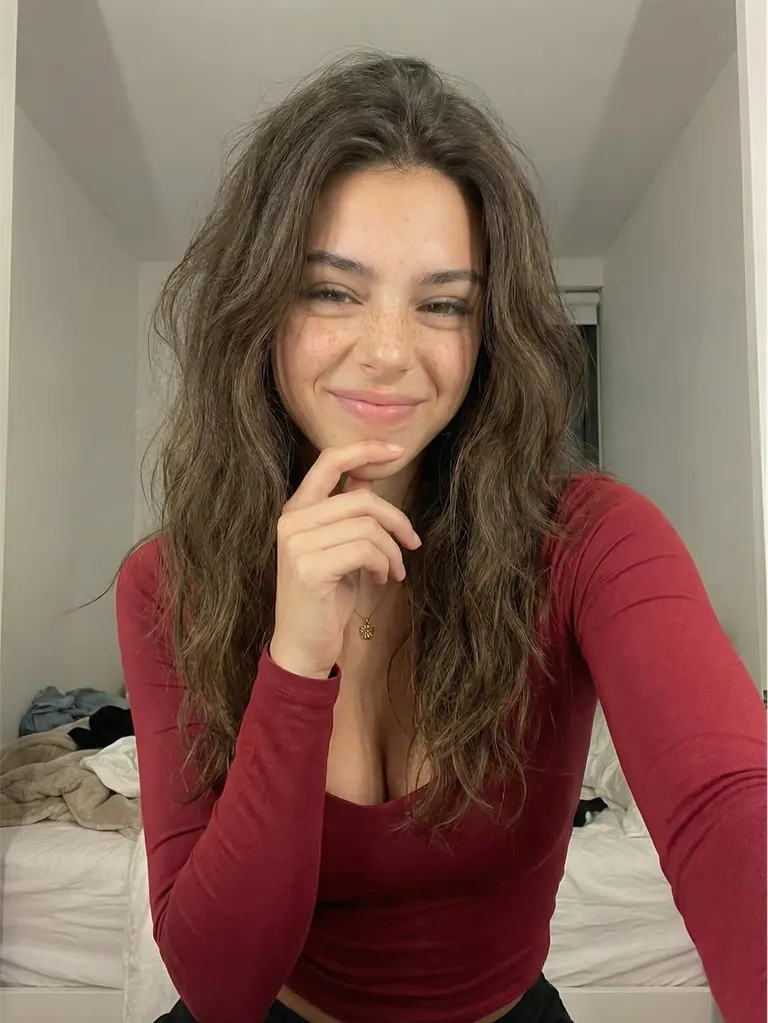 Girl next door · Cozy Bedroom Selfie, example 3 of 4