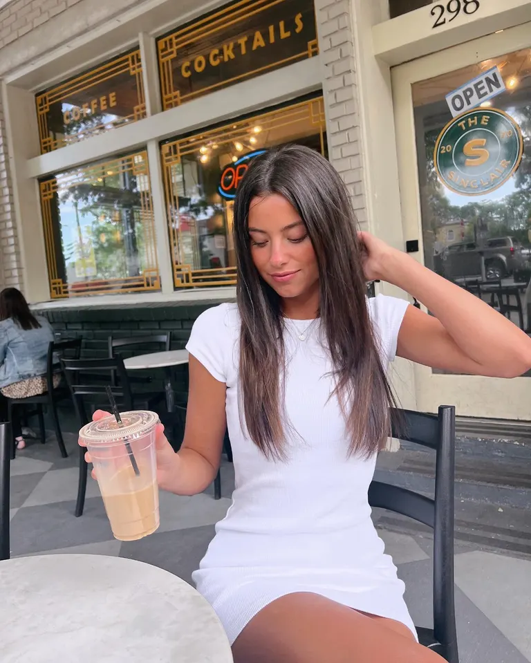Lifestyle · Cafe patio iced coffee, example 2 of 4