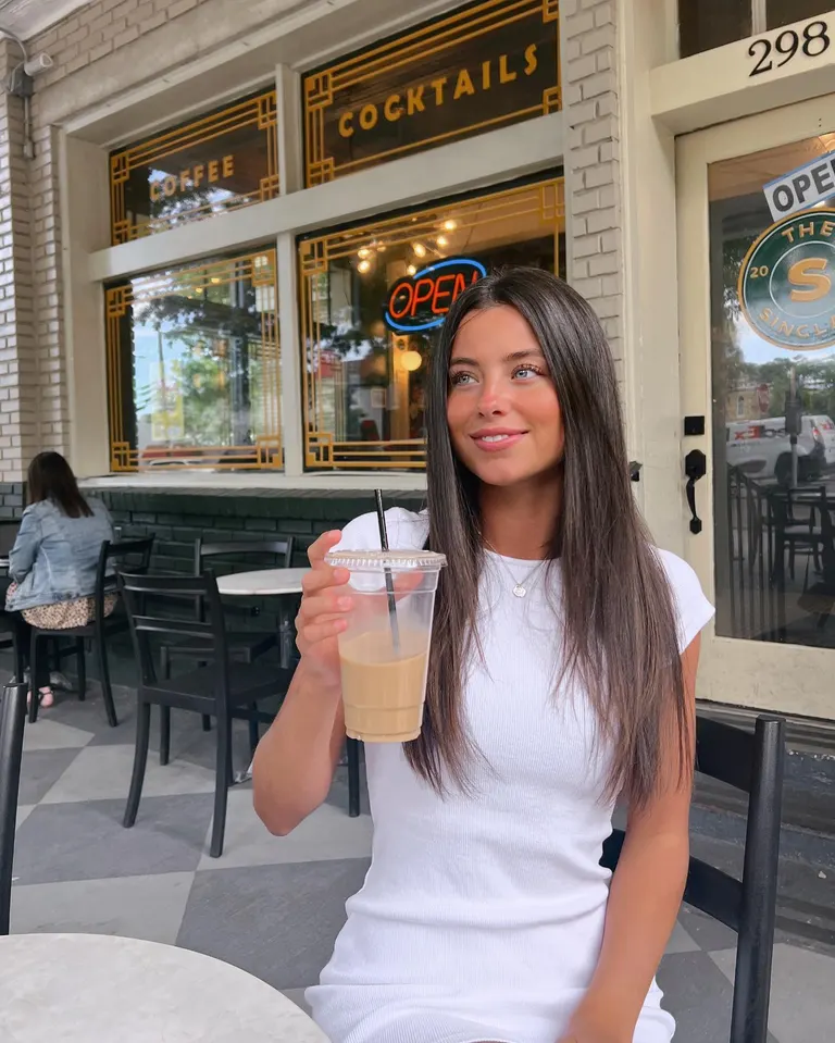 Lifestyle · Cafe patio iced coffee, example 3 of 4