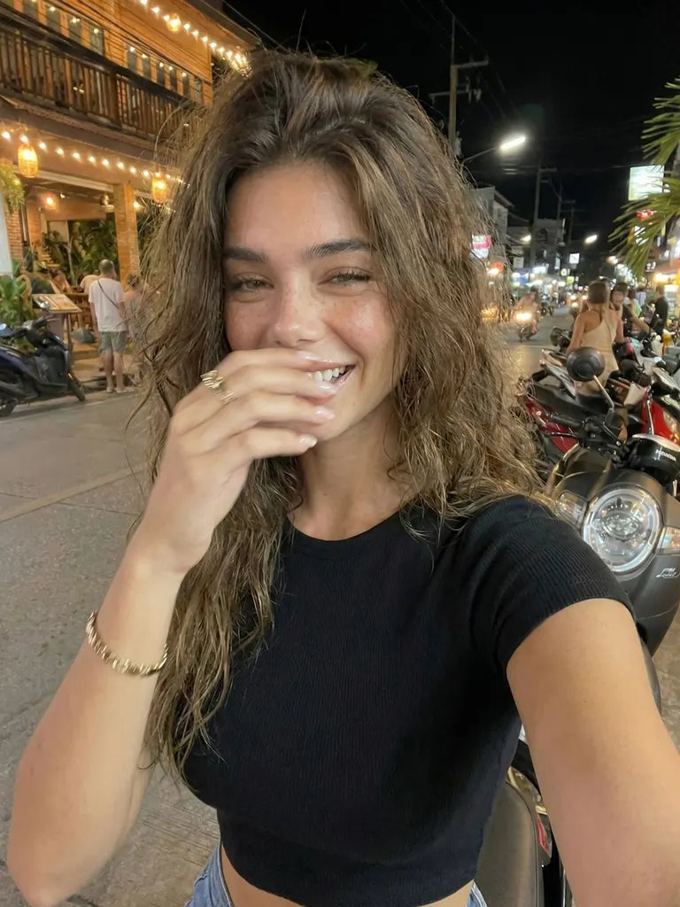 Travel · Night Street Scooter Selfie, example 3 of 4