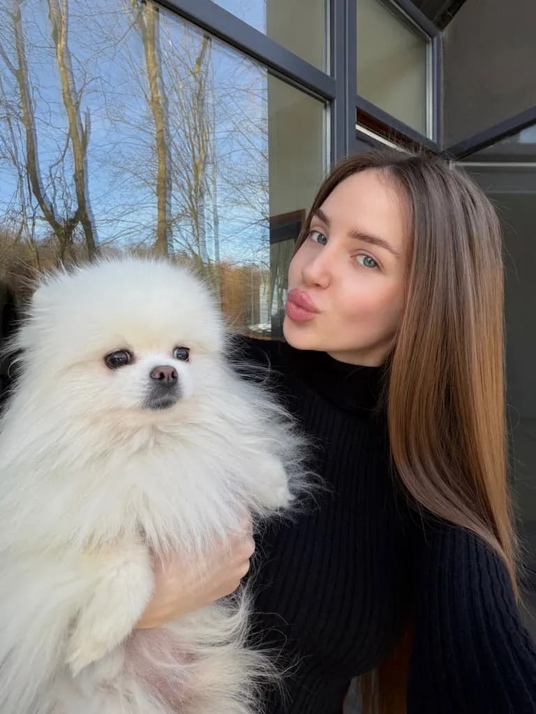 Selfies · Fluffy puppy selfie, example 2 of 2