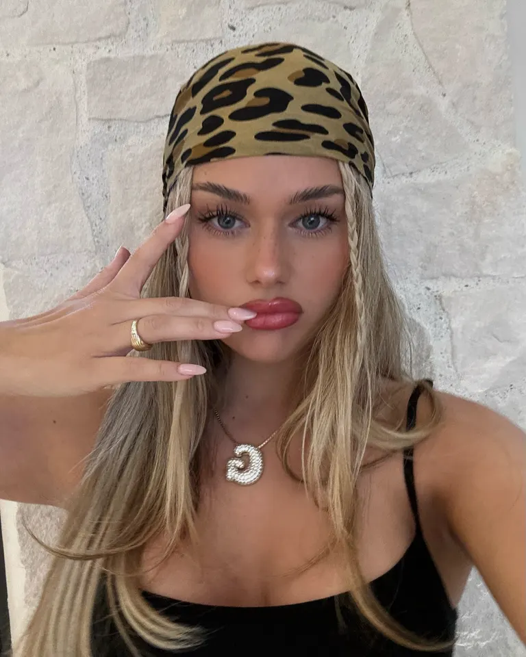 Selfies · Leopard Bandana Selfie, example 4 of 4